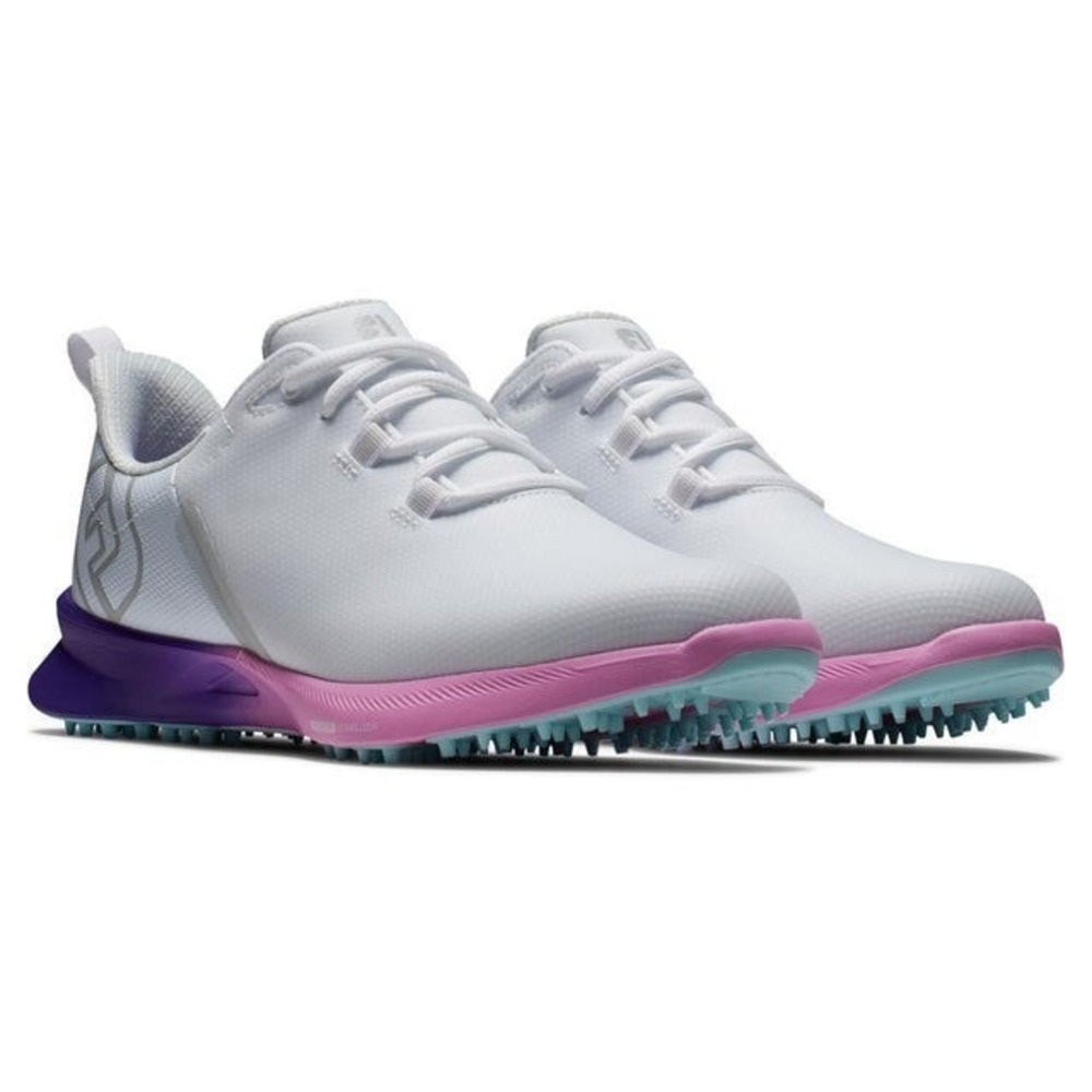 WOMENS SIZE 6 M FootJoy FJ Fuel Stratolite Golf Shoes White Pink Purple 90547